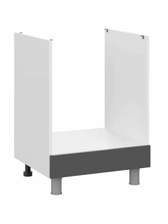 Кухонный гарнитур Комби высокий 2.4 м, мебель для дома и кухни, Белый / Графит